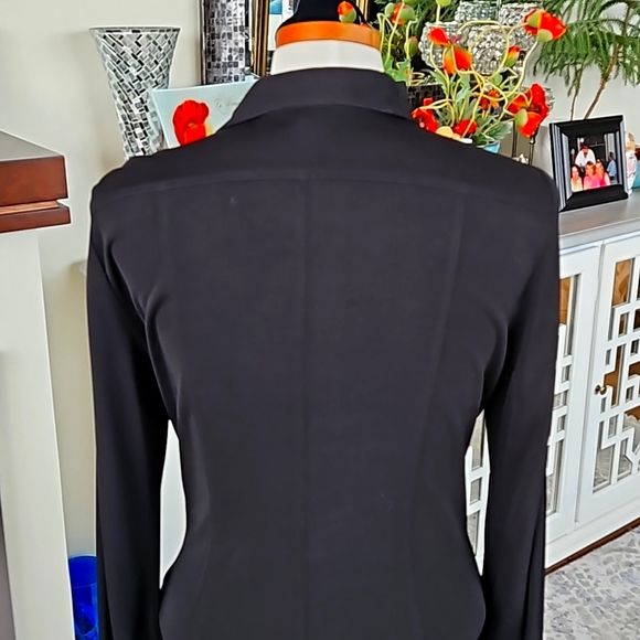 Ralph Lauren button front dress. Black. Medium. 60 in tie Belt included SALE - Picture 4 of 9